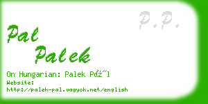 pal palek business card